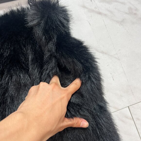 AKINGS Black Fur Pants (Size S) - Picture 2 of 3